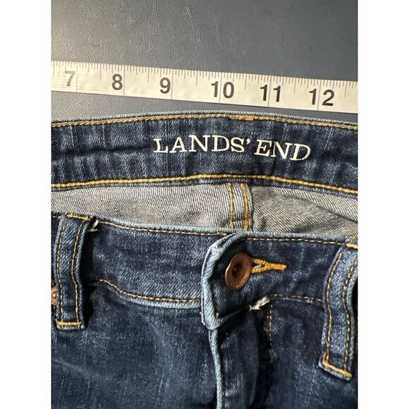 Lands End Womens Petite Bootcut Leg Jeans Fit 2 Size 6 Denim Cowgirl Western Ro - Picture 7 of 13